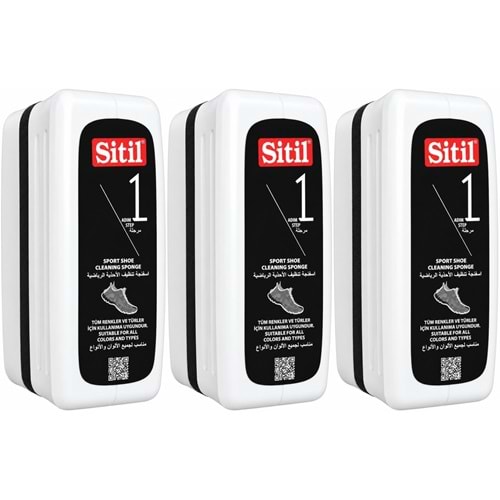 Sitil Spor Ayakkabı Temizleme Süngeri 75 ML (3 Lü Set)