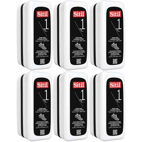 Sitil Spor Ayakkabı Temizleme Süngeri 75 ML (6 Lı Set)