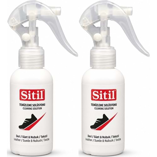 Sitil Ayakkabı Temizleme Solüsyonu 100 ML (Sneaket - Deri - Süet - Nubuk - Kumaş) (2 Li Set)