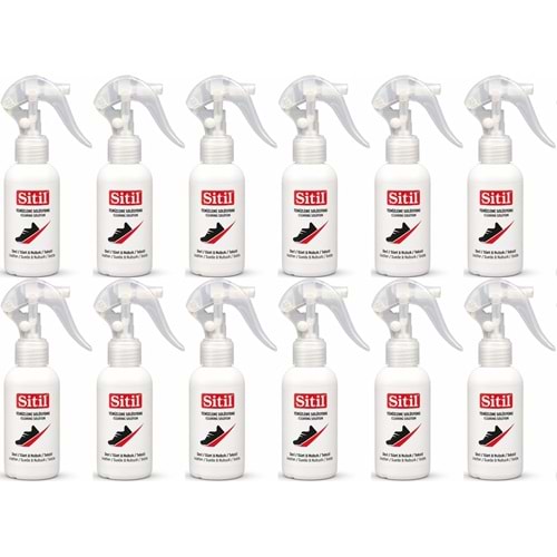 Sitil Ayakkabı Temizleme Solüsyonu 100 ML (Sneaket - Deri - Süet - Nubuk - Kumaş) (12 Li Set)