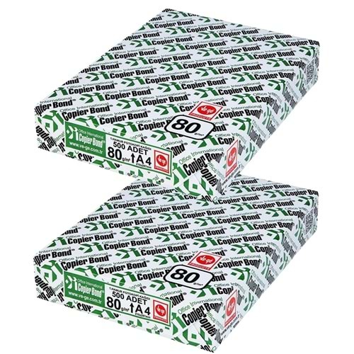 Copier Bond (Ve-Ge) A4 80GR/M2 Fotokopi Kağıdı 1000 Adet (2PK*500)