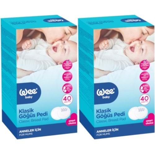 Wee Baby Klasik Göğüs Pedi (40 Lı) 80 Adet (2PK*40)