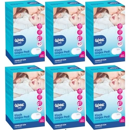 Wee Baby Klasik Göğüs Pedi (40 Lı) 240 Adet (6PK*40)