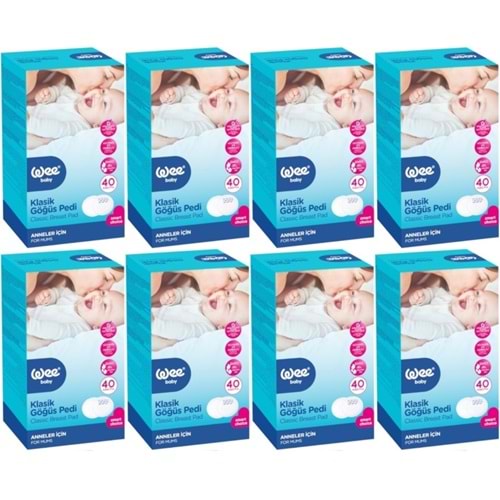 Wee Baby Klasik Göğüs Pedi (40 Lı) 320 Adet (8PK*40)