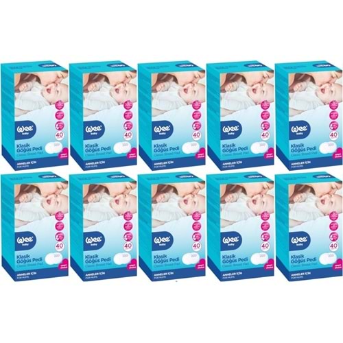 Wee Baby Klasik Göğüs Pedi (40 Lı) 400 Adet (10PK*40)
