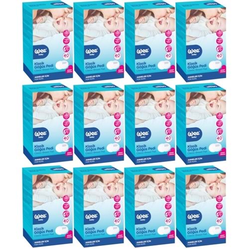 Wee Baby Klasik Göğüs Pedi (40 Lı) 480 Adet (12PK*40)