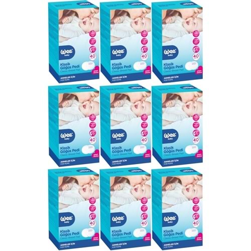 Wee Baby Klasik Göğüs Pedi (40 Lı) 360 Adet (9PK*40)