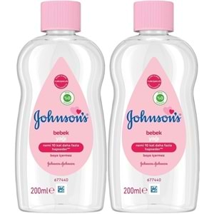 Johnsons Baby Bebek Yağı 200ML Nemlendirici (Pembe) (2 Li Avantaj Pk)