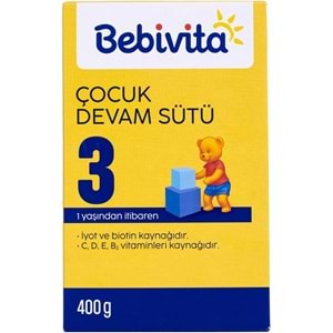 Bebivita Bebek Sütü 400GR No:3 (1 Yaşından İtibaren)