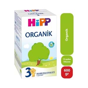 Hipp Organik Devam Sütü 600GR No:3 (1 Yaş ve Üzeri)