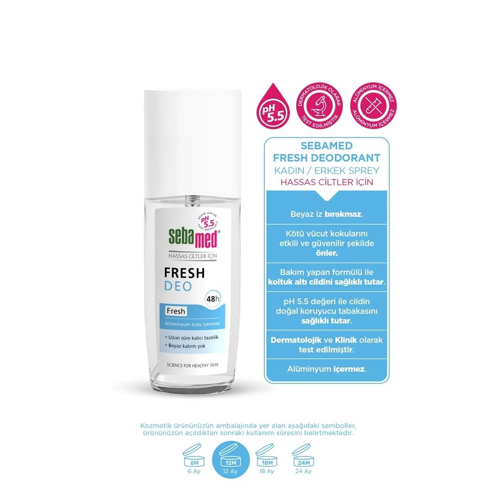 Sebamed Deodorant Sprey 75 ML Fresh