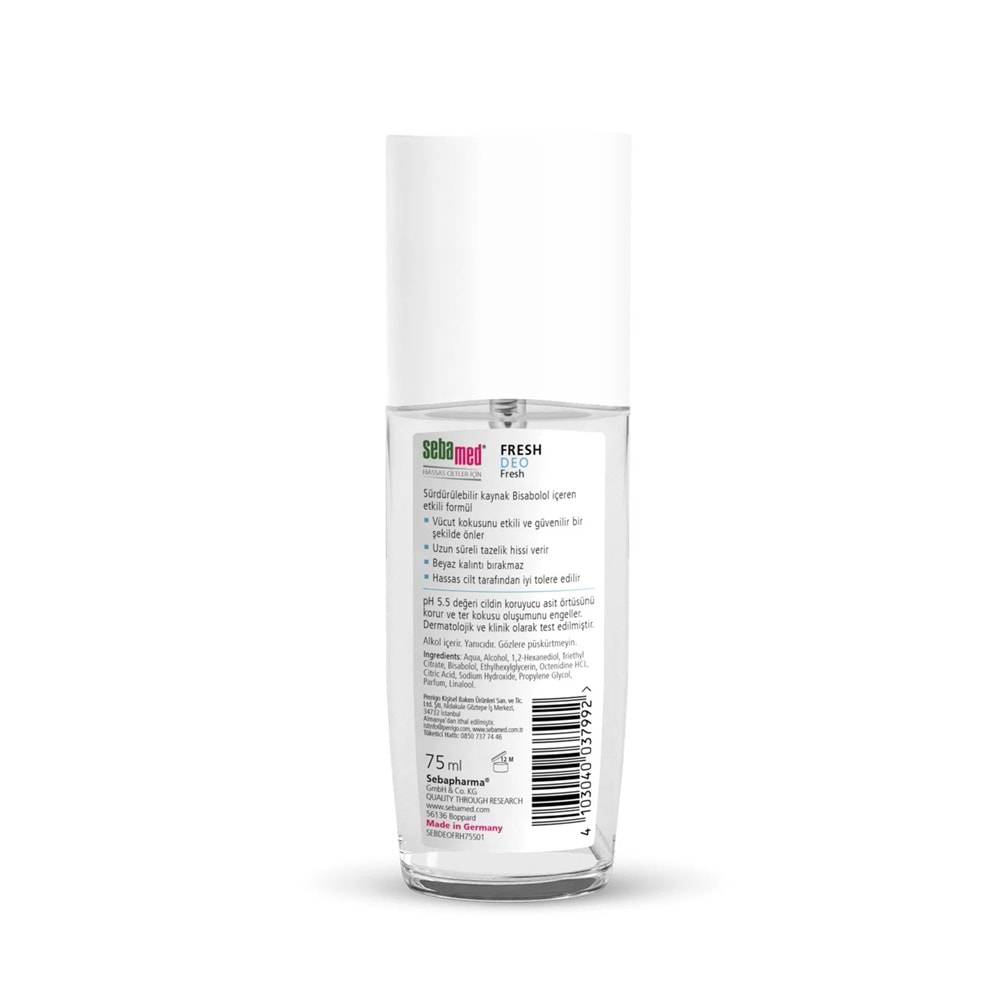 Sebamed Deodorant Sprey 75 ML Fresh