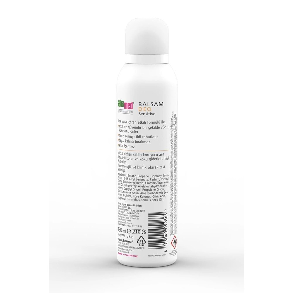 Sebamed Deodorant Aerosol 150 ML Balsam - Sensitive/Hassas