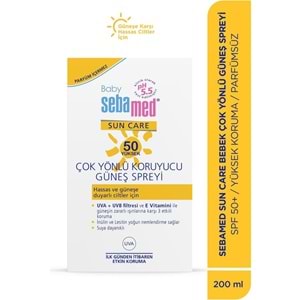 Sebamed Sun Care Bebek Güneş Losyonu Kremi Sprey 50+ Faktör 200ML PARFÜMSÜZ (Hassas Ciltler) Sprey