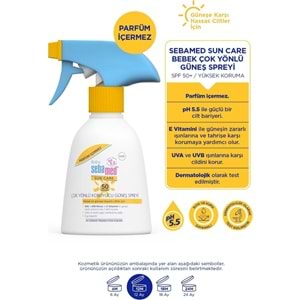 Sebamed Sun Care Bebek Güneş Losyonu Kremi Sprey 50+ Faktör 200ML PARFÜMSÜZ (Hassas Ciltler) Sprey