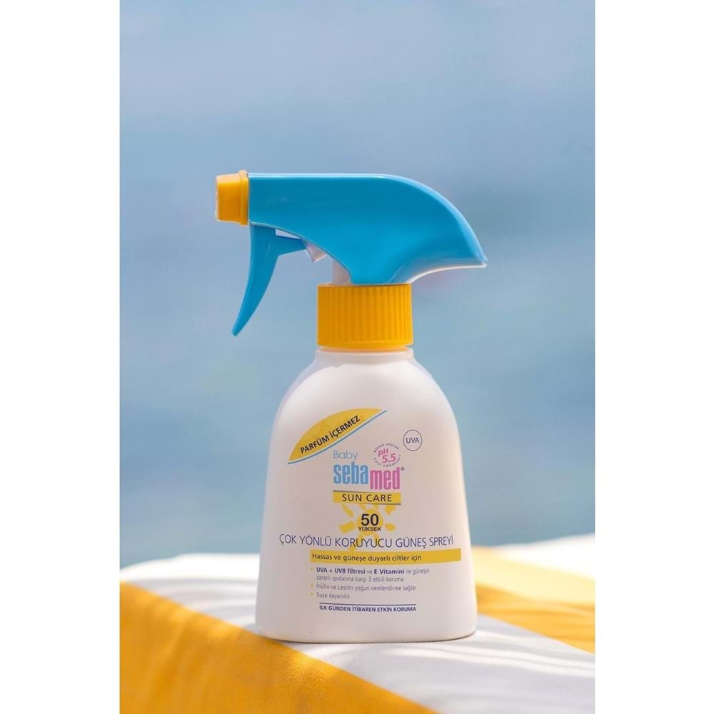 Sebamed Sun Care Bebek Güneş Losyonu Kremi Sprey 50+ Faktör 200ML PARFÜMSÜZ (Hassas Ciltler) Sprey
