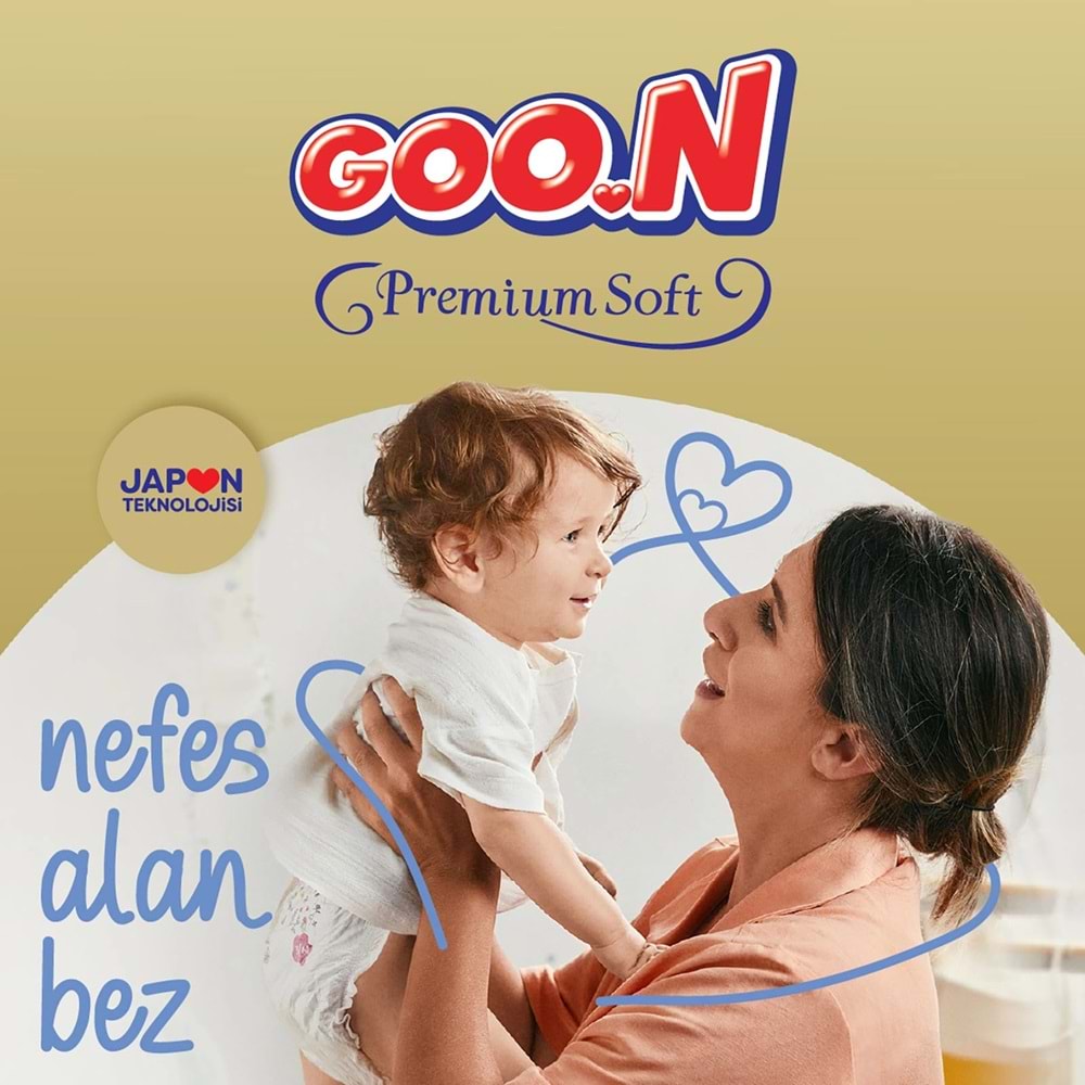 Goon Premium Soft Bebek Bezi Beden:2 (4-8Kg) Mini 46 Adet Jumbo Pk