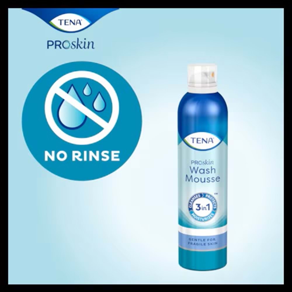 Tena Proskin Vücut Temizleme Köpüğü 400 ML (3 in 1 Arada)