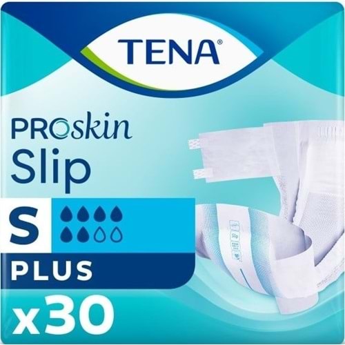 Tena Proskin Slip Plus Bel Bantlı Yetişkin Bezi S - Küçük - Small 30 Adet