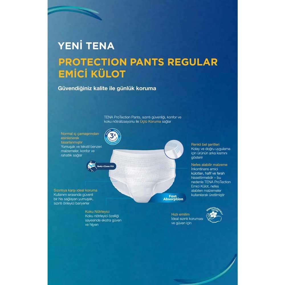 Tena ProTection Pants Plus Emici Külot Yetişkin Bezi XL - Ekstra Büyük - Extra Large 12 Adet