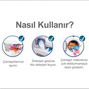 Alo Matik Toz Çamaşır Deterjanı 6KG Kar Çiçeği Ferahlğı / Renkliler ve Beyazlar (40 Yıkama)