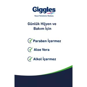 Giggles Yetişkin Vücut Temizleme Islak Mendil Havlu 50 Yaprak XL Tekli Pk (Beyaz Sabun Kokulu)
