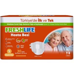 FreshLife Yetişkin Hasta Bezi Bel Bantlı S - Küçük - Small 30 Adet