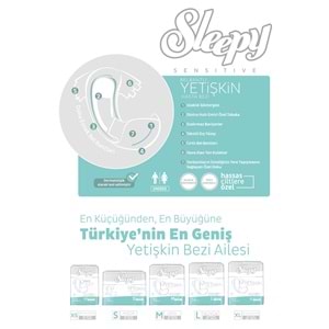 Sleepy Yetişkin Bezi Bel Bantlı Medium - Orta Boy 8 Adet Ekonomik Pk