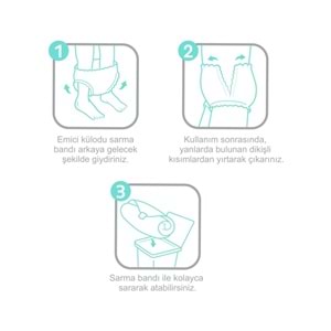 Sleepy Hasta Bezi Yetişkin Emici Külot M - Orta - Medium 30 Adet Tekli Pk