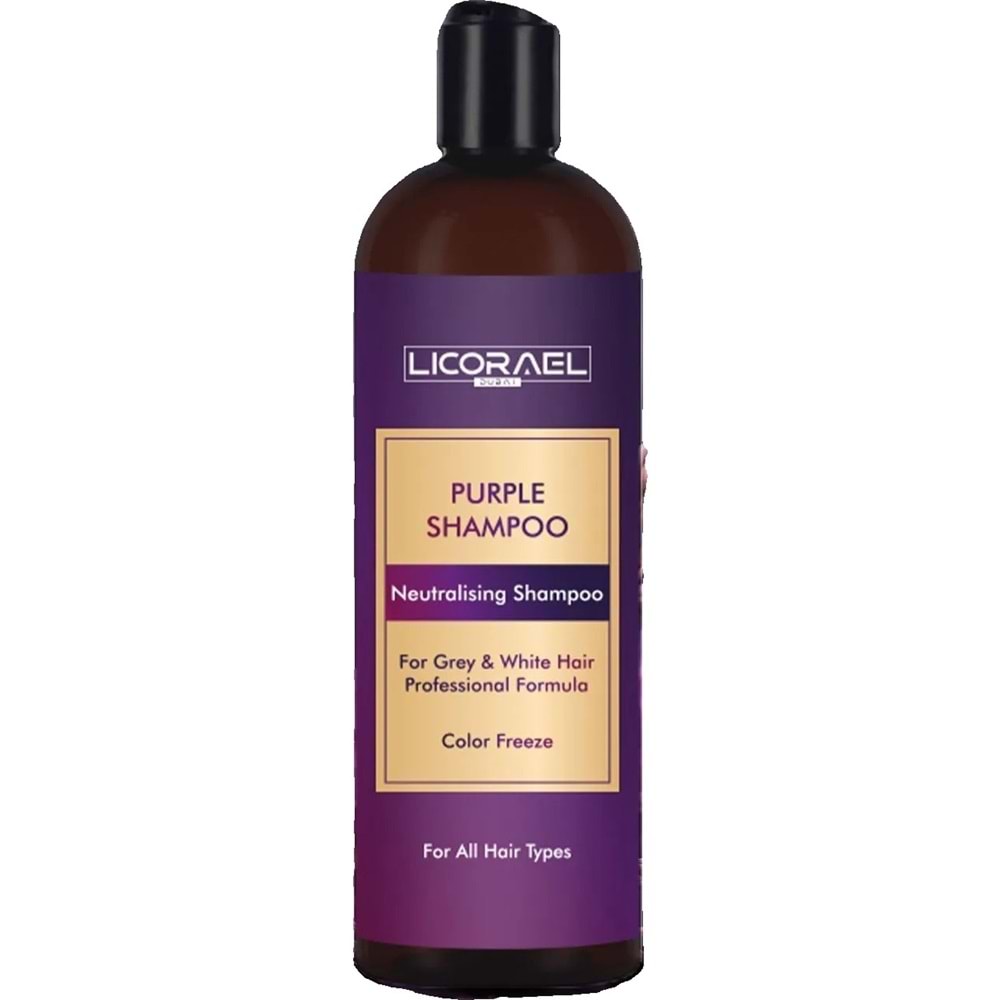 Licorael Dubai Purple Shampoo Neutralising Shampoo (Turunculaşma Karşıtı Mor Şampuan) 400ML