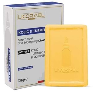 Licorael Dubai Kojıc & Turmerıc Sabun 120GR (Zerdeçal ve Kojik Asit Etkisi ile Leke Karşıtı)