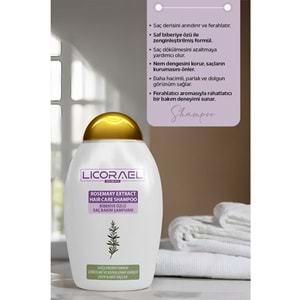 Licorael Dubai Rosemary Extract Haır Care Shampoo (Biberiye Özlü Saç Bakım Şampuanı) 400ML