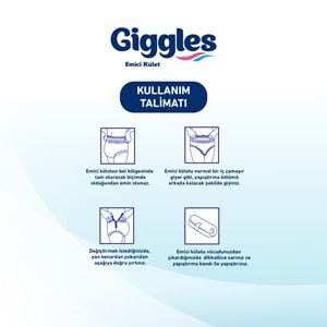 Giggles Yetişkin Bezi Emici Külot Ekstra Büyük (XXL) 30 Adet Tekli Pk Yeni