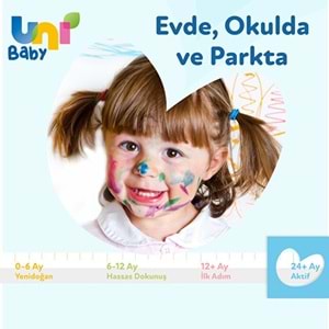 Uni Baby Islak Havlu Mendil 52 Yaprak Aktif (Paket İçeriği 4 Lü Pk)