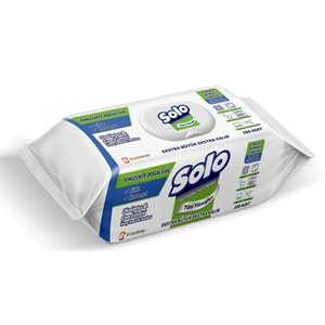 Solo Yüzey Temizlik Havlusu - Mendili 100 Yaprak Okaliptus & Çam Esintisi Plastik Kapaklı