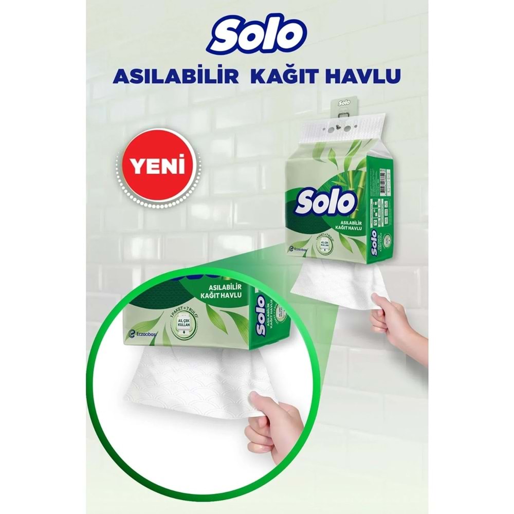 Solo Asılabilir Kağıt Havlu (Hijyenik ve Pratik Kullanım İçin Uygun)