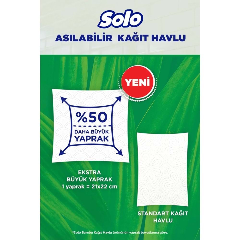 Solo Asılabilir Kağıt Havlu (Hijyenik ve Pratik Kullanım İçin Uygun)