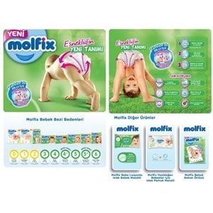 Molfix Bebek Bezi Beden:5+ (13-20KG) Junior Plus 44 Adet Fırsat Pk