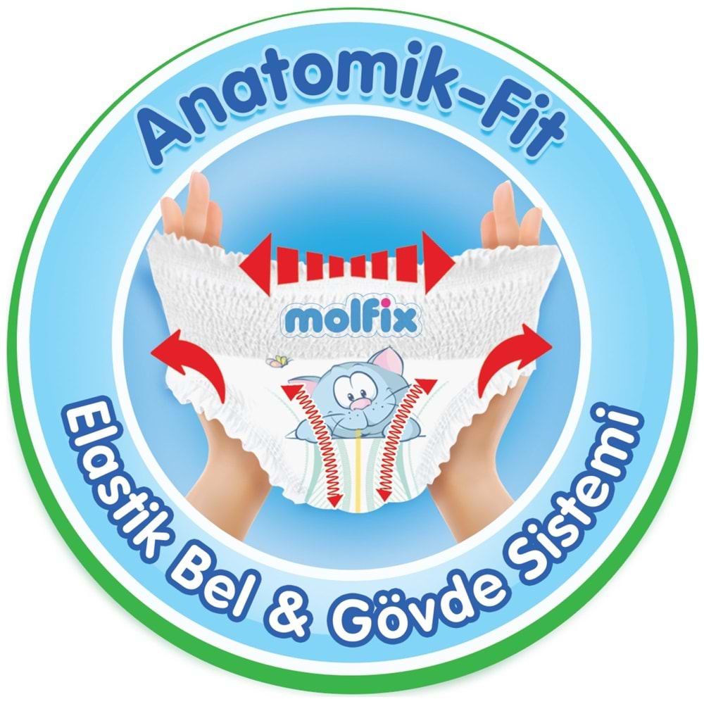 Molfix Külot Bebek Bezi Beden:3 (6-11Kg) Midi 86 Adet Süper Fırsat Pk