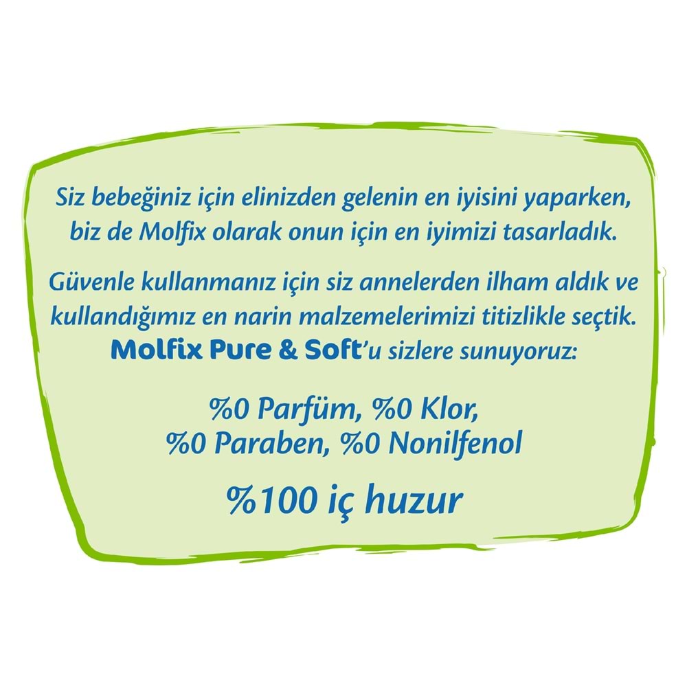 Molfix Pure&Soft Bebek Bezi Beden:5 (11-18Kg) Junior 44 Adet Süper Fırsat Pk