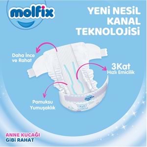 Molfix Bebek Bezi Beden:5 (11-18KG) Junior 100 Adet Mega Pk