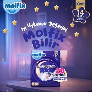 Molfix Tatlı Rüyalar Bebek Bezi 5 Beden 11-18 KG Junior 58 Adet Fırsat Pk