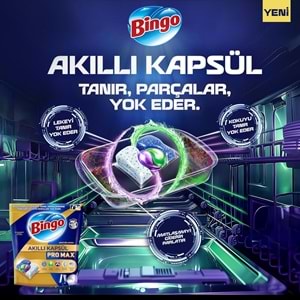 Bingo Akıllı Kapsül Pro Bulaşık Makinesi Deterjanı Tableti 80 Adet Limon Kokulu