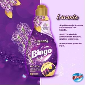 Bingo Soft Çamaşır Yumuşatıcı Konsantre 1440ML Lavanta