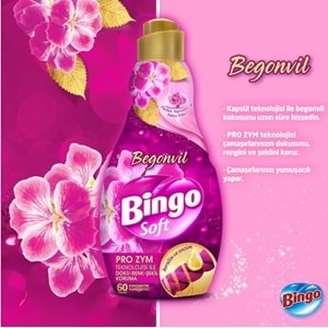 Bingo Soft Çamaşır Yumuşatıcı Konsantre 1440ML Begonvil