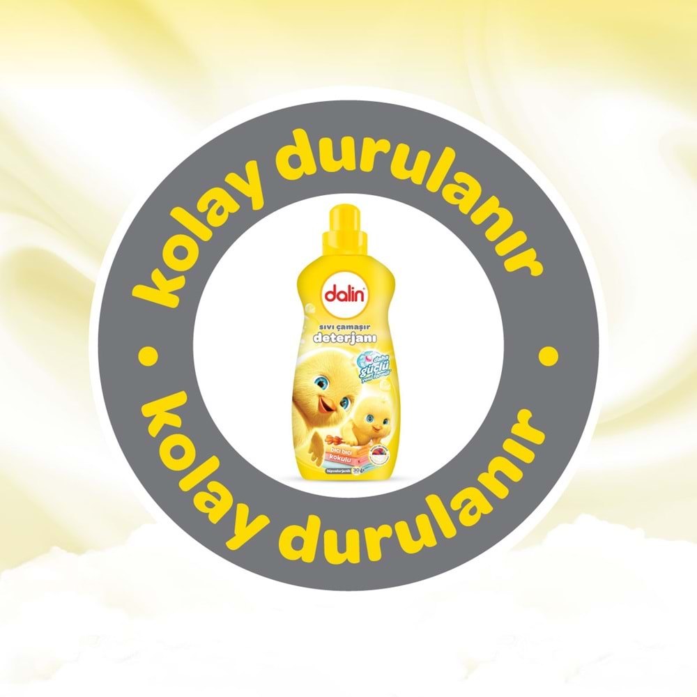 Dalin Çamaşır Deterjanı 1.5LT Bıcı Bıcı Kokulu (Hassas ve Hipoalerjenik Formül)