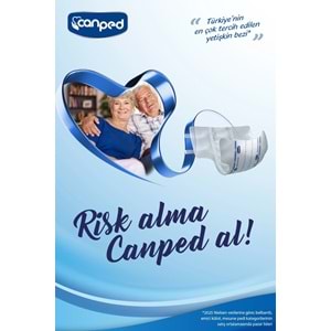 Canped Yetişkin Bezi Bel Bantlı Tekstil Yüzey XL - Ekstra Large - Extra Large 23 Adet Tekli Pk