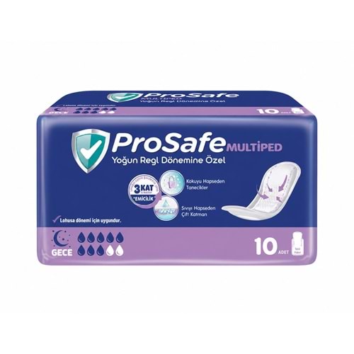 Prosafe Multiped Regl - Mesane - Lohusa Pedi M - Medium - Orta Extra/Gece (İç Adet 10) Tekli Pk