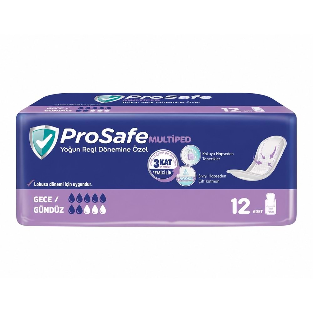 Prosafe Multiped Regl - Mesane - Lohusa Pedi S - Küçük - Small Gece/Gündüz (İç Adet 12) Tekli Pk