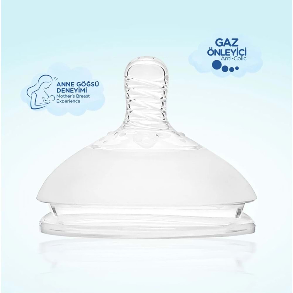 Wee Baby Nanninom Geniş Ağızlı Biberon Emziği 6-18 Ay (Kod-286)
